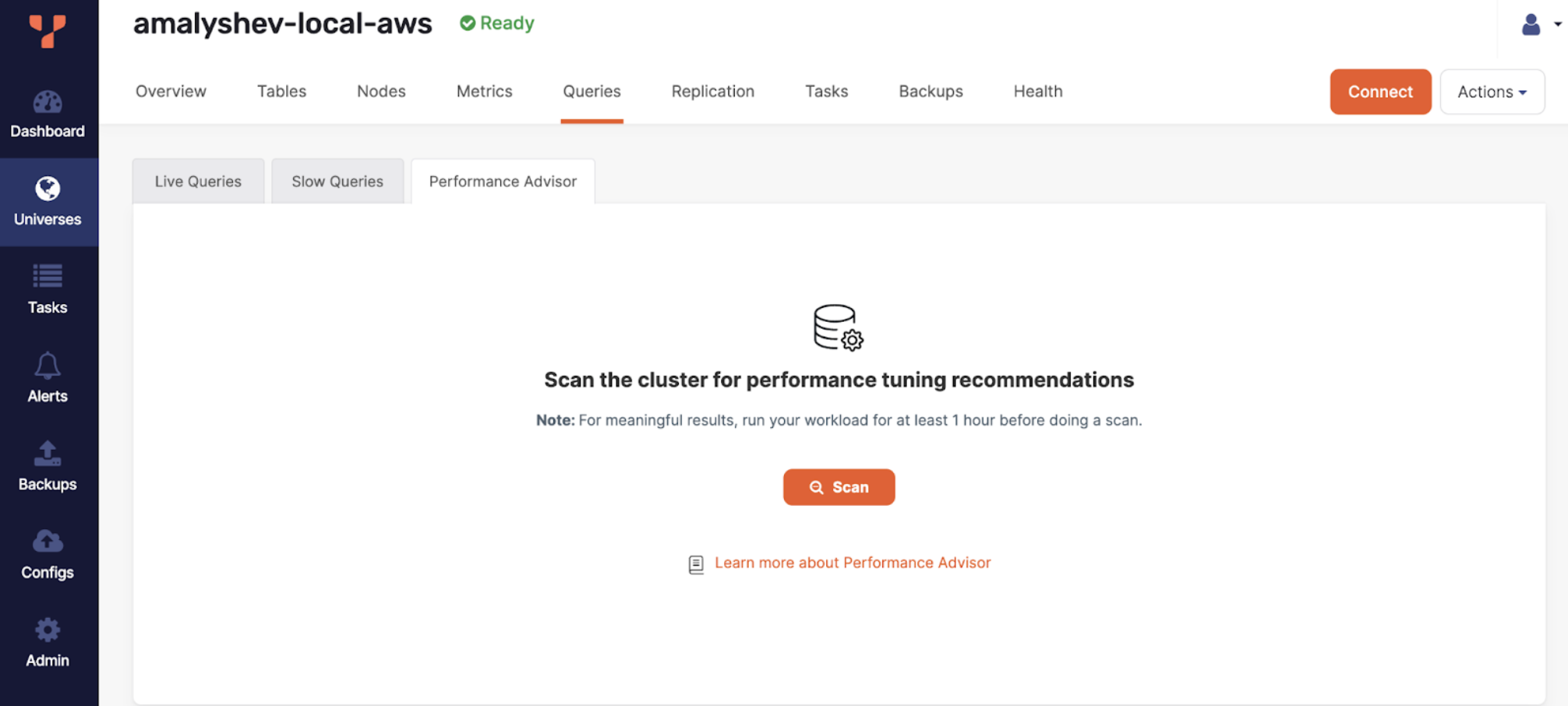 Performance Advisor Performance Advisor